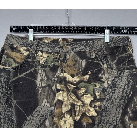 Cabelas Mossy Oak Camo Jeans Pants Mens 38 (36x28) Hunting Shooting Range Work - Picture 2 of 9